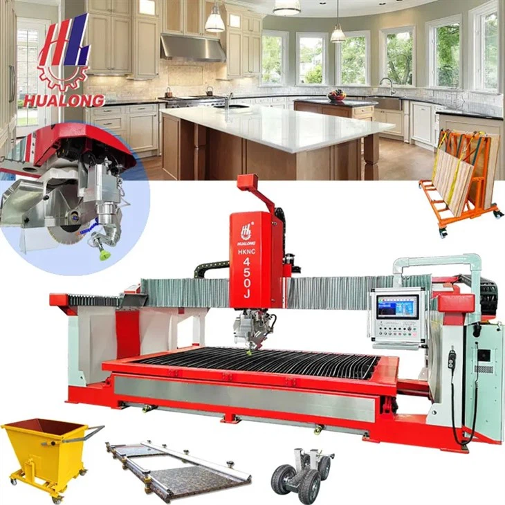 5 axis CNC Bridge Saw Stone Slab Cutting Machine